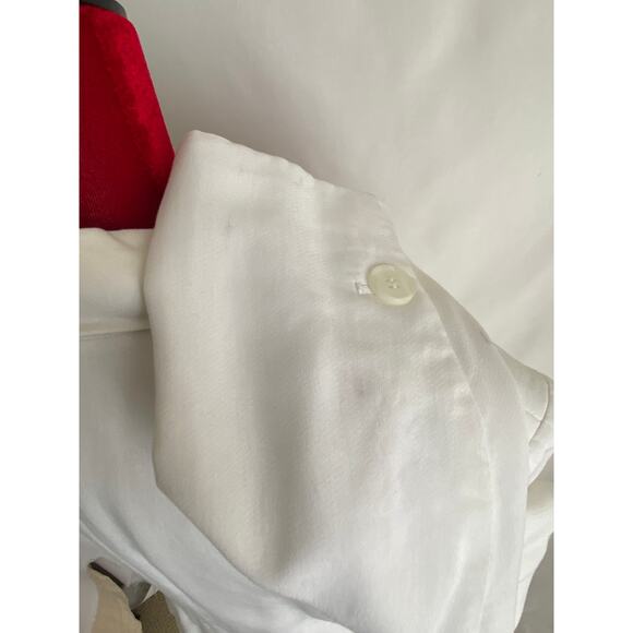 Classiques Entier Womens White size 14 blazer of viscose - lined beautiful - Picture 8 of 10